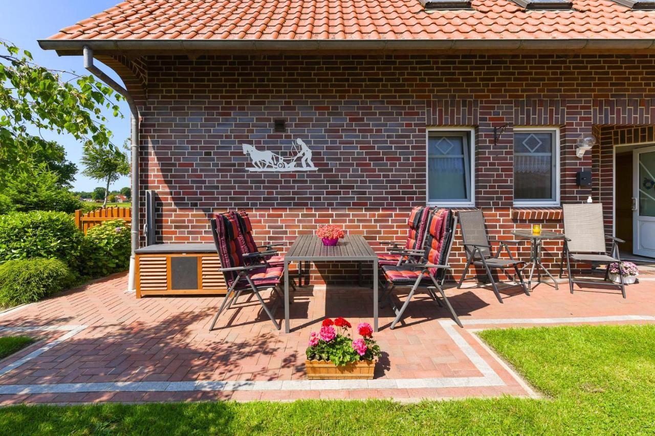 Ferienwohnung Mühlenblick auf dem Ferienhof Eschen Moorweg Exterior foto