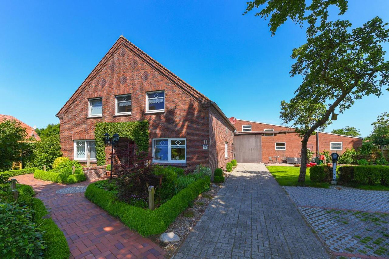 Ferienwohnung Mühlenblick auf dem Ferienhof Eschen Moorweg Exterior foto
