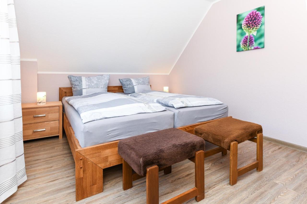 Ferienwohnung Mühlenblick auf dem Ferienhof Eschen Moorweg Exterior foto